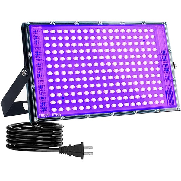 Indmird 150W Black Lights, Blacklight Flood Light with Plug and