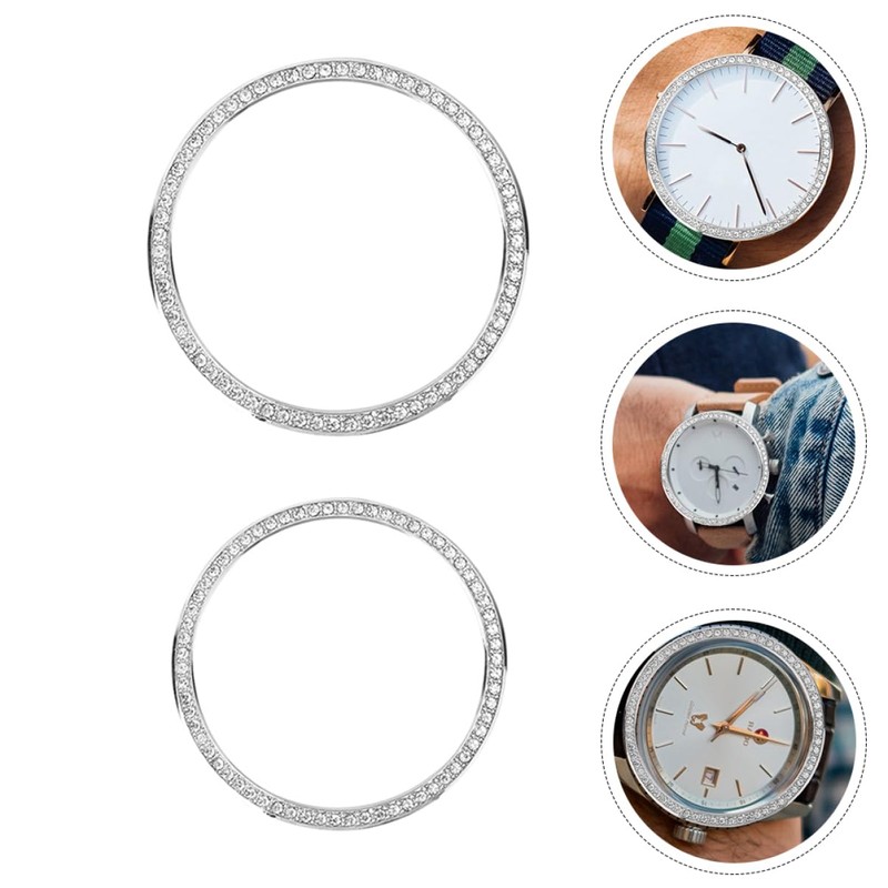 DOITOOL 2pcs Bezel for Watch Watch Case Upgrade Stylish Accessory