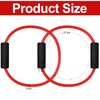 Seenelling Barre Double Tube Red Resistance Band Exercise Tubes for