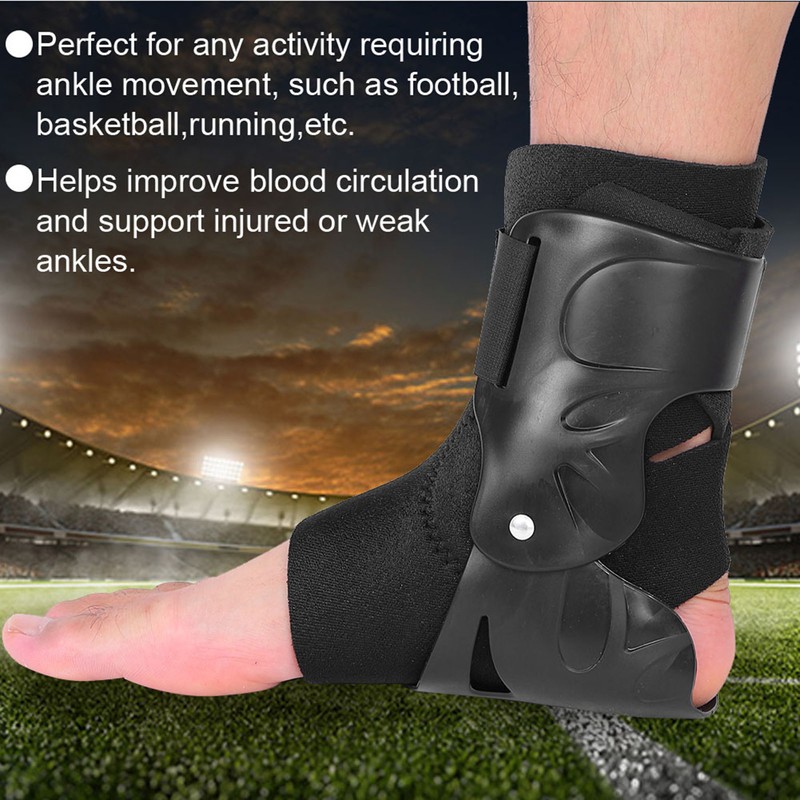 Ankle Support Brace Compression Breathable Foot Elastic Guard Strap Black