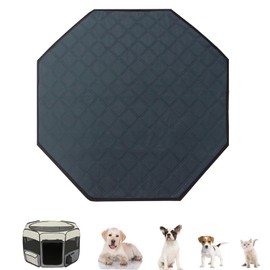 Zhilishu Dog Playpen Mat, Washable Pee Pad for Octagon Puppy Whelping Pading Leakproof Potty Training Pad Liner for Crate Kennel Indoor