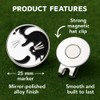 Don Flyee Golf Marker Magnet Hat Clip Cat Tai Chi