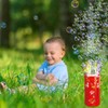 Fireworks Bubble Machine with 240 ml Bubble Solution, Portable Automatic
