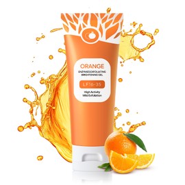 KYDA Orange Face Exfoliating Gel, Face Scrub Exfoliating Cleanser for Face and Body, Deep Cleansing and Brightening Skin Facial Exfoliate Gel