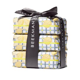 Beekman 1802 Almond Honey Cookie 3-Pack Palm-Sized Bar Soap Set - Scented - 3.5 oz - Cleanses, Nourishes & Hydrates - Certified Microbiome Friendly - No Irritation - Good for Sensitive Skin