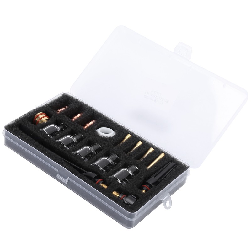 Welding Torch Accessories Kit Glass Cup Nozzle Welder Consumables for