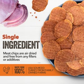 Gaines Family Farmstead Turkey Tendon Chips for Dogs, All-Natural, Grain-Free, Soy-Free, Dye-Free, Healthy Dog Treats for All Ages & Breeds, Puppies, Made in USA, 5 oz