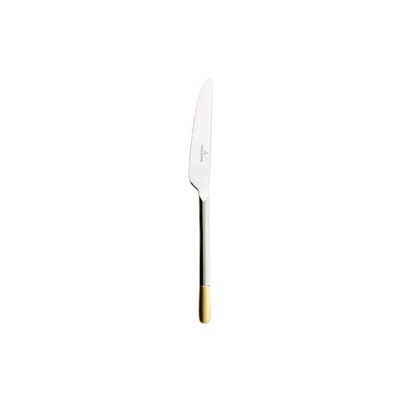 Villeroy & Boch 12-6351-0065 Ella Messer, teilvergoldetes Tafelmesser, Edelstahl
