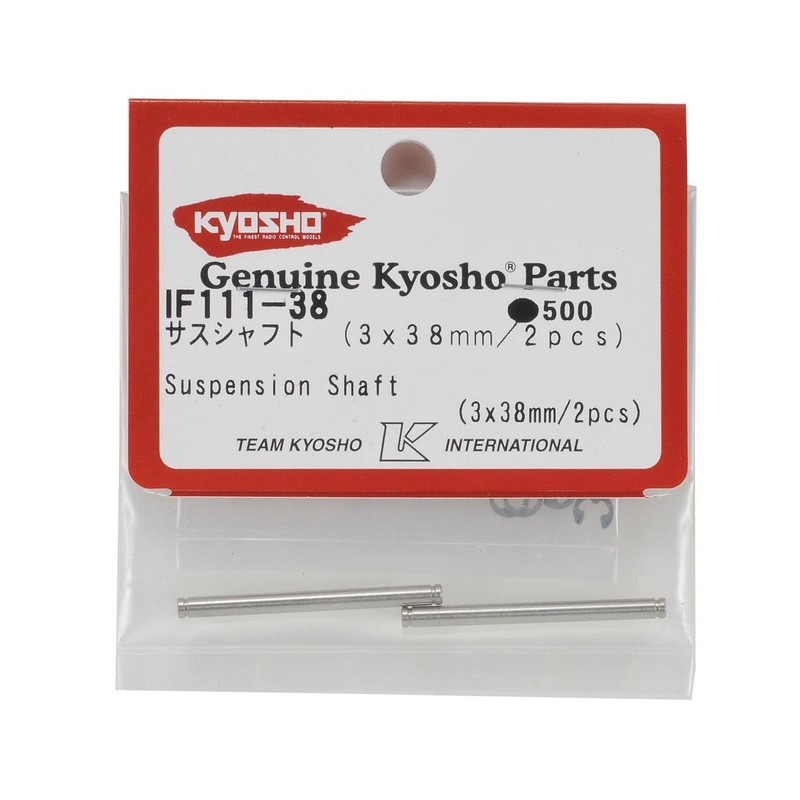Kyosho IF111-383 x 38mm Front Hub Suspension Shaft, 2-Piece