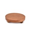 NIRMAN Display Stand Round Acacia Wood Stand for Display Wooden