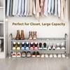 LINZINAR Shoe Rack 2 Tier Storage Organizer for Closet Entryway