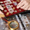 200Pcs Double Pocket Coin Flips 2½" x 2½" Clear Coin