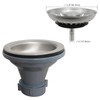 GZILA 3.5" Kitchen Sink Drain Strainer Assembly with Tailpiece, 304