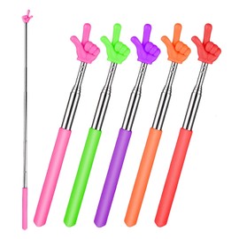 Pack of 5 Pointer Stick Extendable Hand Pointer Finger Pointer Telescopic Teacher Pointer for Classroom for School Teachers and Home Schooling