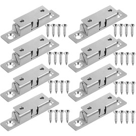 Gativs Ball Catch Pack of 8 Double Ball Catch Door Catch Door Catch 50 mm Furniture Catch Double Ball Catch Door Catcher Furniture Catches with 32 Screws for Kitchen Cabinet Doors