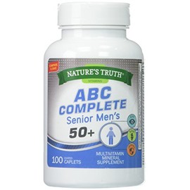 Senior ABC Complete Multivitamin For Men Over 50 Plus | 100 Caplets | Non-GMO & Gluten Free | By Nature's Truth