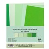 DJP 160GM Green Shade Card Pack - 5 Colours, 50