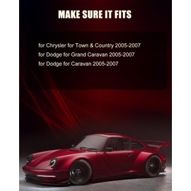 GDSMOTU 620-042 Cooling Fan and 2795 Radiator for Chrysler for Town & Country 2005-2007 for Dodge for Grand Caravan 2005-2007 for Dodge for Caravan 2005-2007 Black Electric Cooling Fan