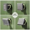 Bostingner Shower Body Spray Jets, Brushed Nickel Brass Square Shower