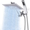 G-Promise All Metal 8" Rain Shower Head with Handheld for