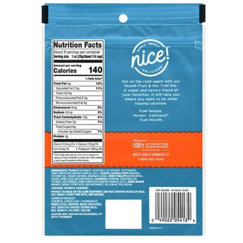 Nice Trail Fruit & Nut 9oz (pack of 2)