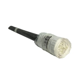 Swanson Tool Co FW15100 2.5-Inch by 3.5-Inch Marking Flags with 15-Inch Wire Staffs, White, 100-Pack