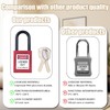 Flylin 10 Sets Safety Lockout Padlock, 38mm Red Lockout with