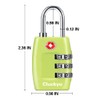 TSA Luggage Locks (4Pack) - 3 Digit Combination Padlocks -
