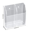 Nikou Transparent Acrylic Remote Control Storage Box Wall Hanging Makeup