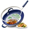 14" Fry Pan With Lid - Extra Large Skillet Nonstick