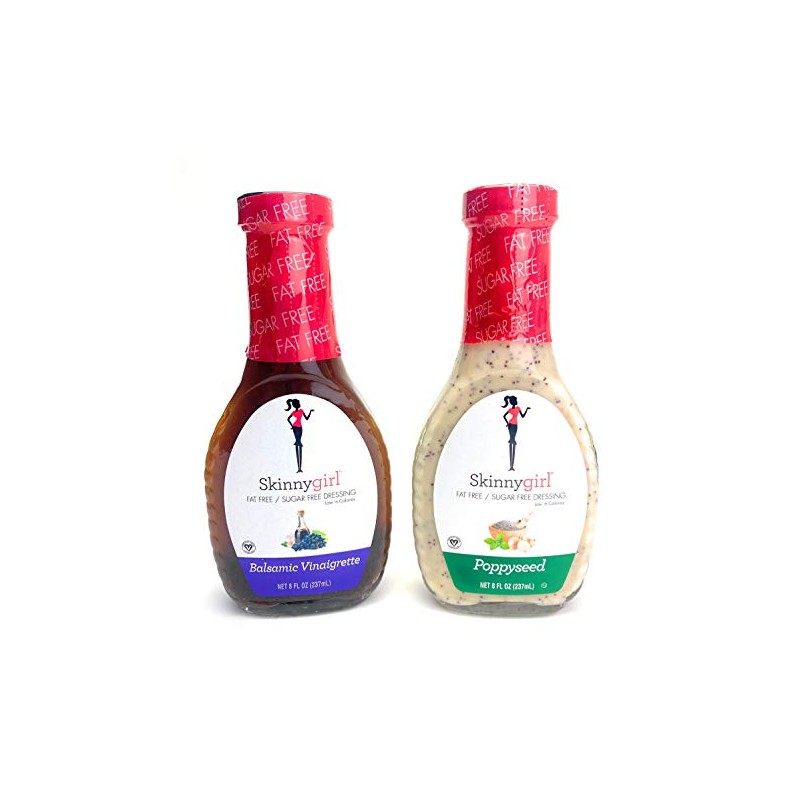 Skinny Girl Poppyseed Dressing and Balsamic Vinaigrette Dressings 8 fl