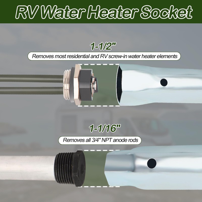 520900 RV Water Heater Element Replacement Suburban SW10DE SW6DE SW12DE
