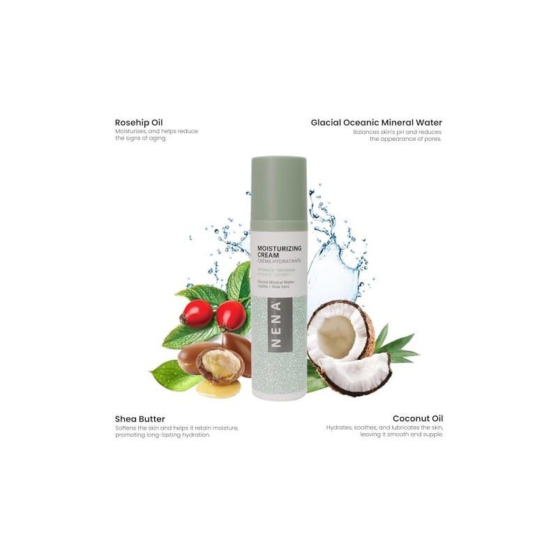Moisturizing Cream by NENA Skincare for Women - 1.4 oz