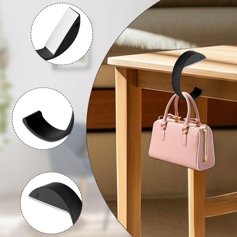 3 PCS C Shape Purse Hook for Table, Purse Holder