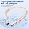 Neckband Bluetooth Headphones, Retractable Headset Wireless Bluetooth Earbuds with Microphone,