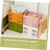 Kisangel Easter Egg Basket Folding Storage Basket Plastic Folding Baskets
