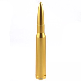 VMS RACING Anti-Theft Brass 50 Caliber Bullet Antenna For 90 06 GMC Chevy Silverado Sierra