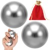 2 PCS Stainless Steel Hand Exercise Balls, 2.2 in Grip