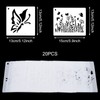 Grevosea 20 Piece Painting Stencils Set Wild Flowers Stencils Animal