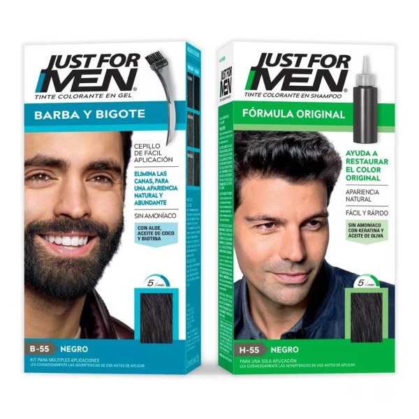 Just For Men Tintes Just For Men Kit Para Cabello Y Barba Negro