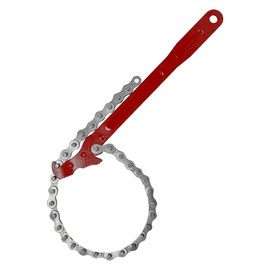 Xuzxinze Chain Wrench, 12inch Strap Wrench, Carbon Steel Chain Pipe Wrench Heavy Duty for Semi Truck, Universal Spanner Drain