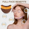 Lymphatic Contour Face Brush,Ergonomic Facial Massager for Jawline Sculpting,Puffiness Reduction,Lymphatic