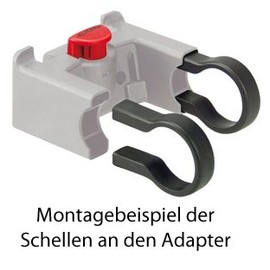 KLICKfix 2 Rings 31.8 MM for Oversize handlebar adaptor