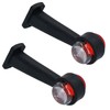 AB Tools Trailer Side Marker With Rubber Base Red White