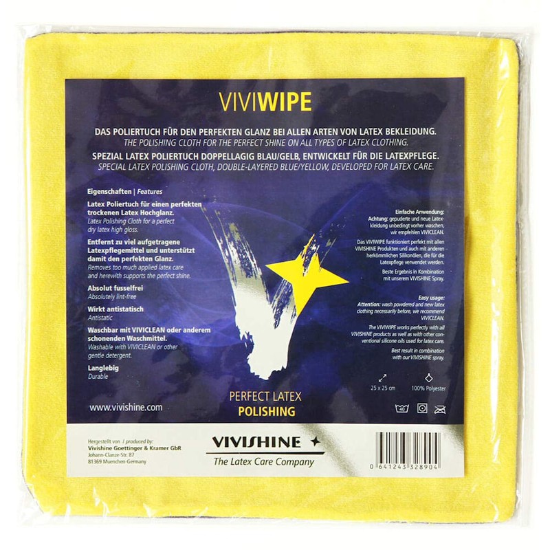 Vivishine Spray 250ml - Viviwipe Combo - for Latex Clothing