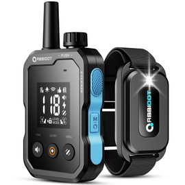 ABBIDOT Dog Training Collar with Remote - 4500ft, 6 Modes, Custom Mode, E-clicker, Longer Battery Life, Enhanced Night Light, Waterproof Adjustable E Collar for Small Medium Large Dogs