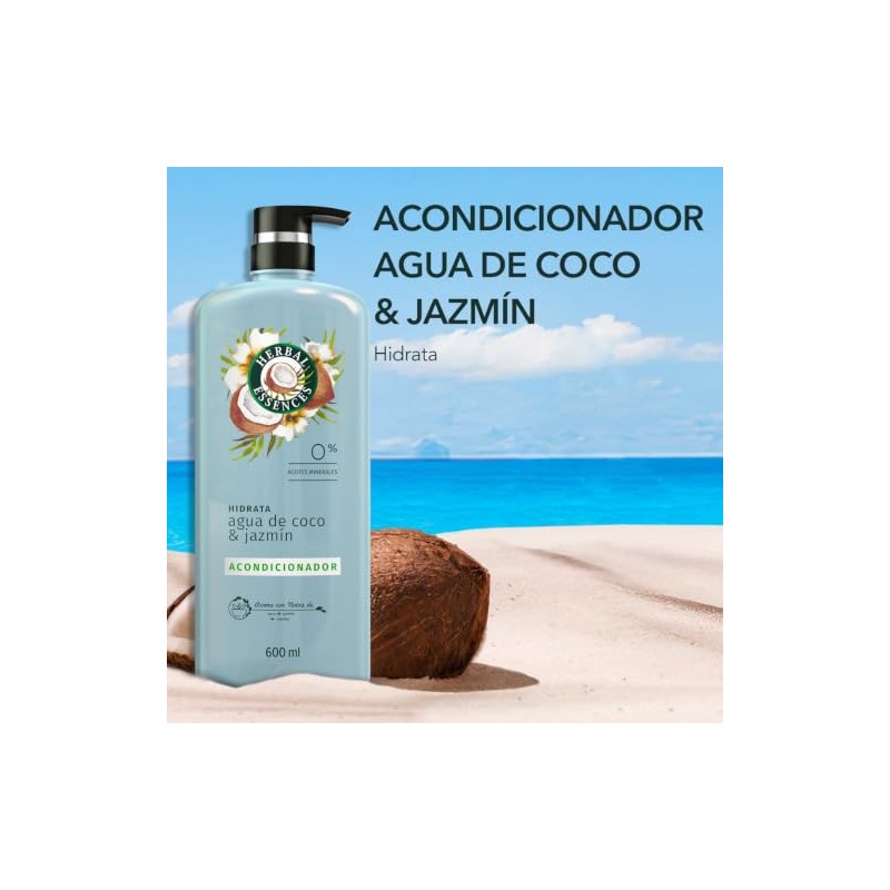 Herbal Essences Acondicionador Hidrata Agua de Coco 600 ml