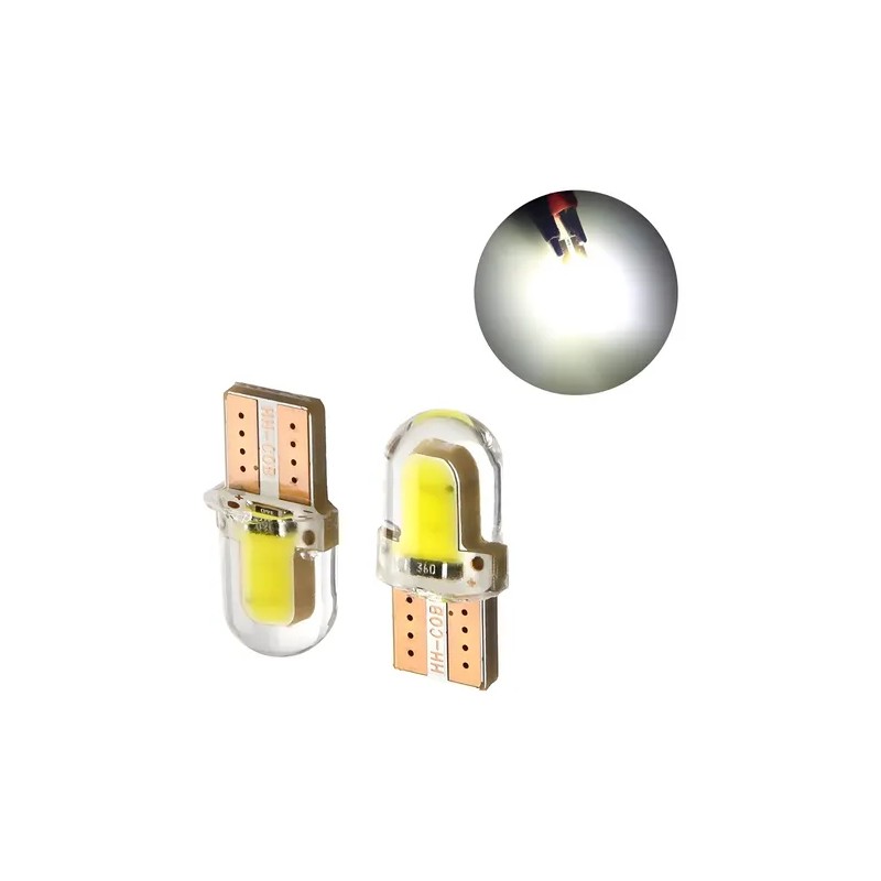 10 Pz Led T10 2 Smd Led Cob Automotriz Tipo