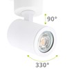 linovum TENJO Ceiling Spotlight Wall Spotlight Swivelling White Round with