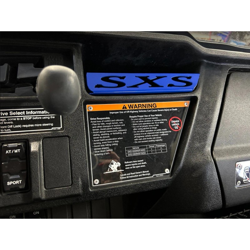 HONDA PBR 2022 Honda Pioneer 1000 1000-5 Cubby dash plate